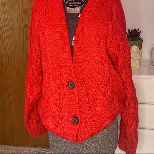 Oversized Chunky Knit Cardigan